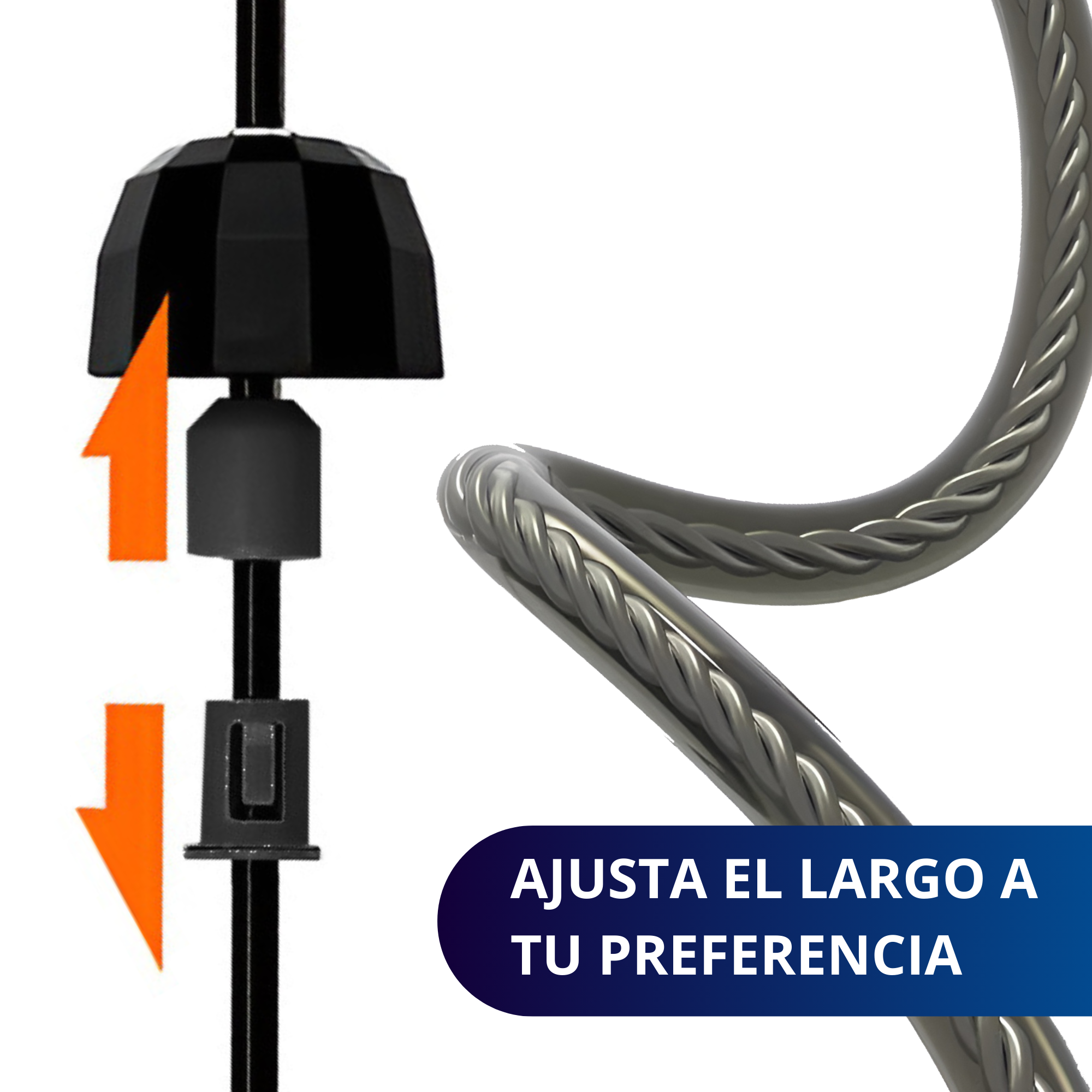 Cuerda Para Saltar Profesional Ecomlab Cuerda Acero Crossfit Color Negro.