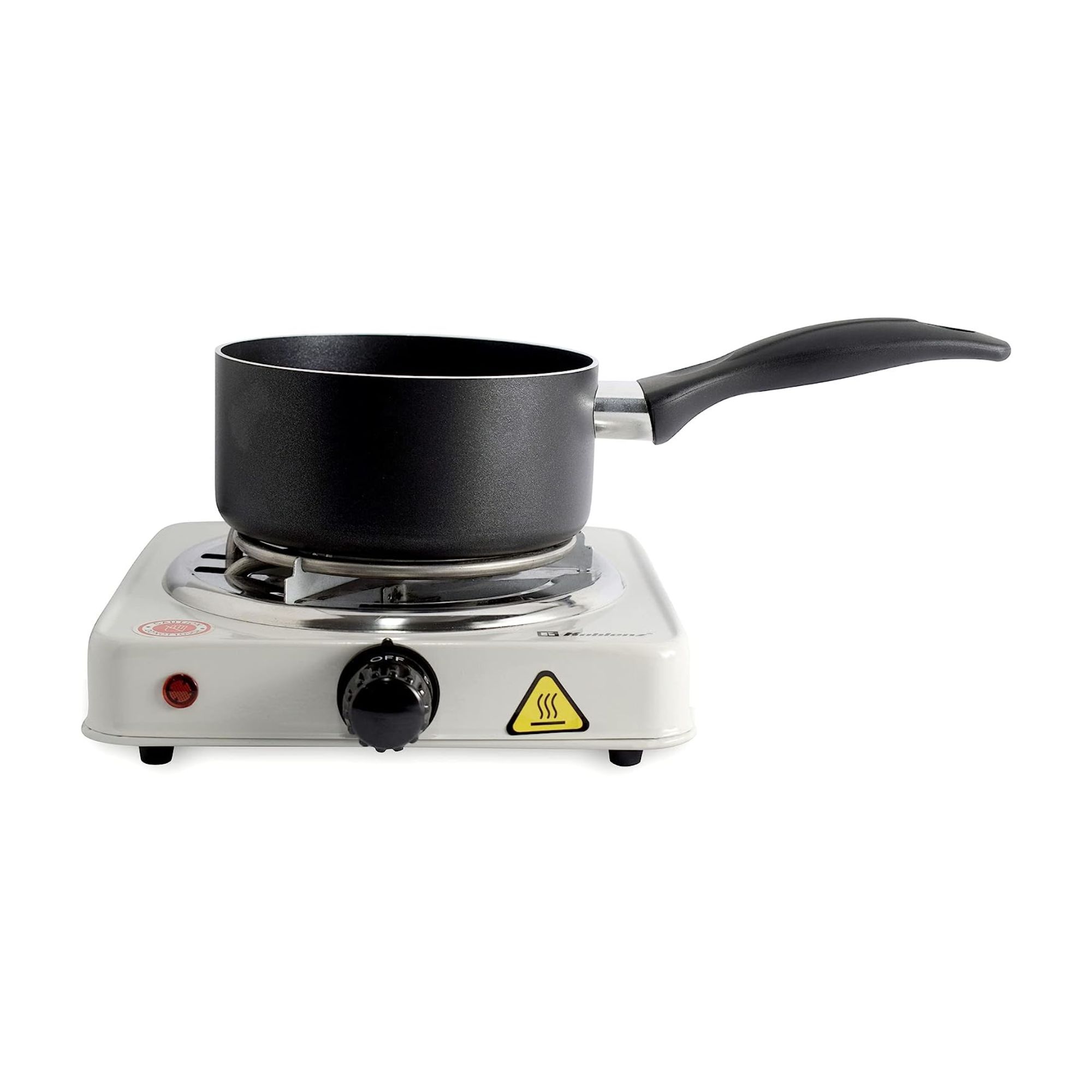 Parrilla disco de hierro fundido color gris 1000 watts marca koblenz.