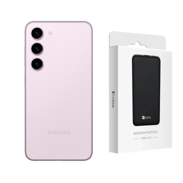 Samsung Galaxy S23 Plus 256GB Lila Snapdragon Reacondicionado + Batería Hora 10000mAh.