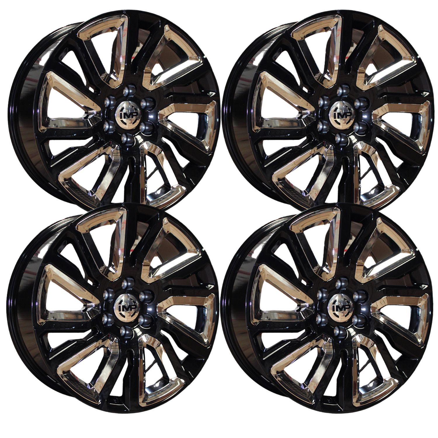 Rines Black Machine Chrome 22 6x139.7 Chevrolet Silverado 1500,GMC Sierra 1500