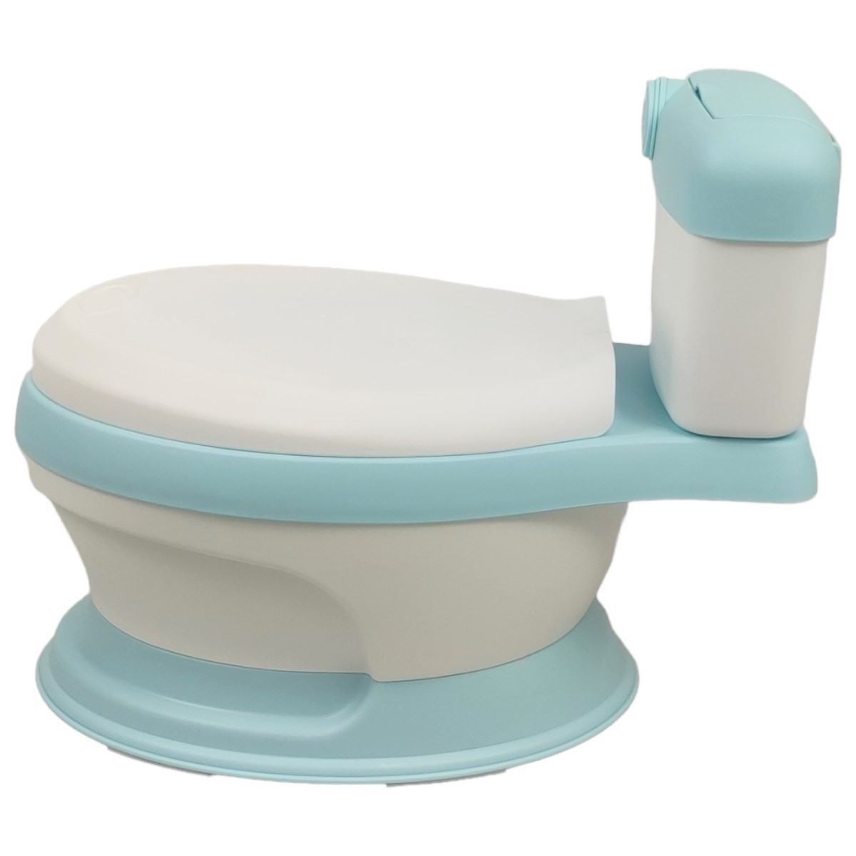 Baño entrenador Acojinado con Sonido y Antiderrapante - Azul.