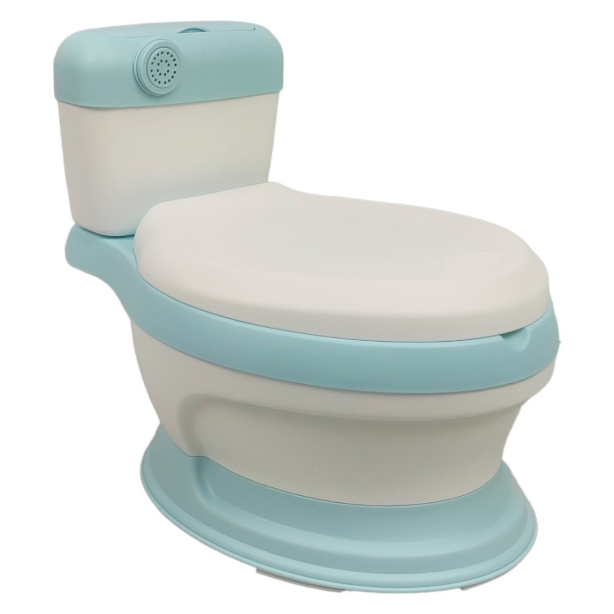 Baño entrenador Acojinado con Sonido y Antiderrapante - Azul.