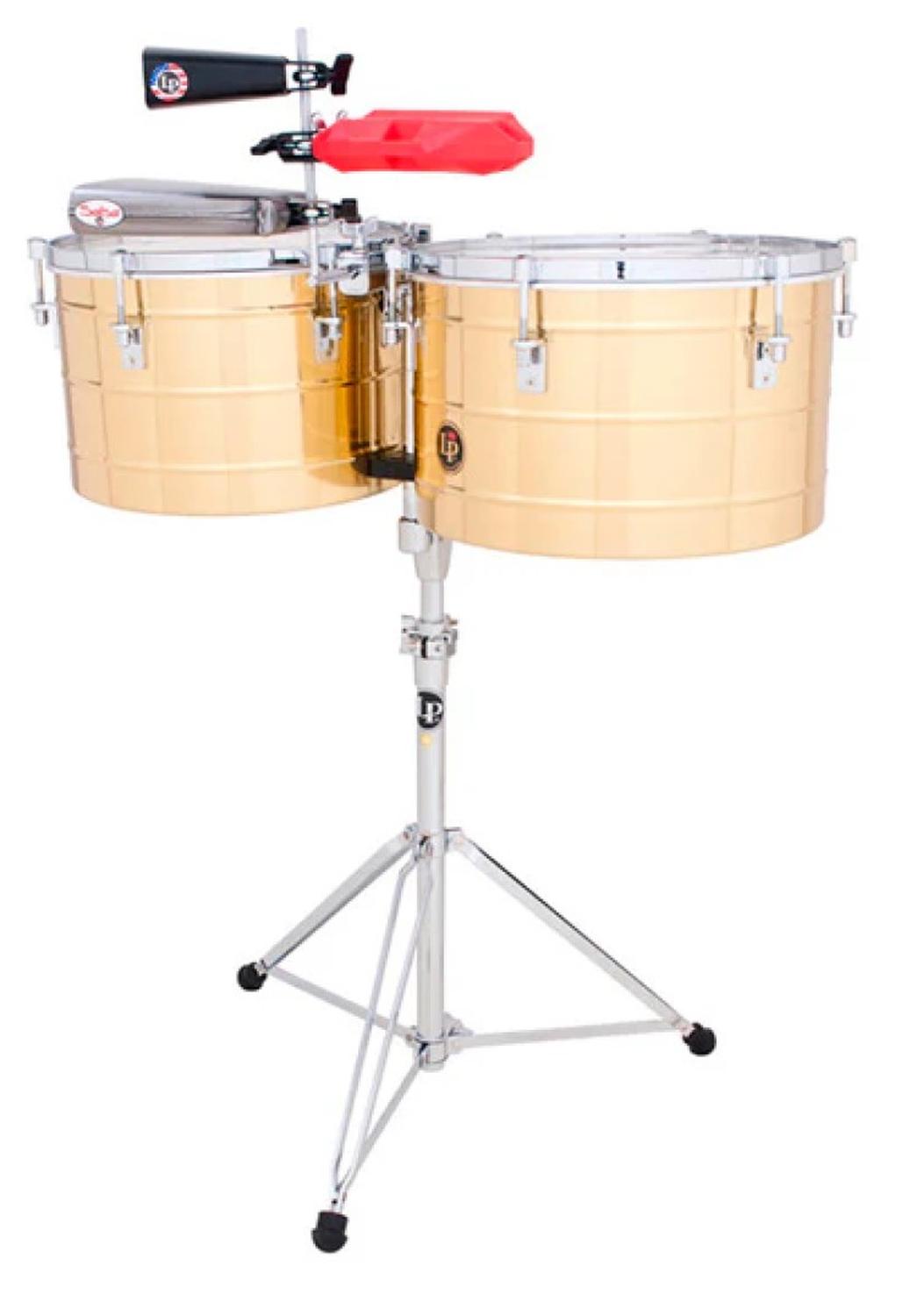 Latin Percussion LP258B Timbales Latón Tito Puente 15" y 16"