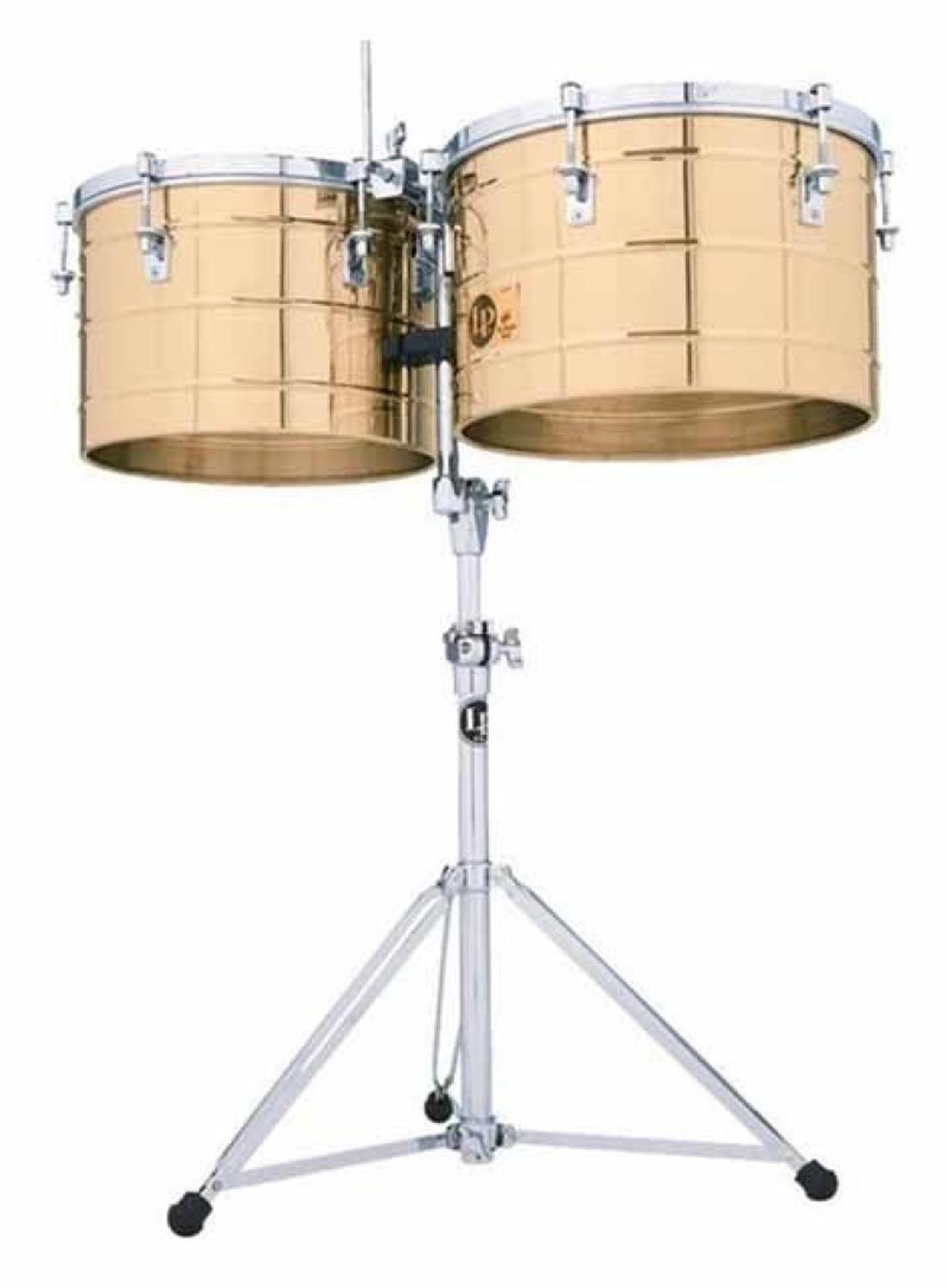 Latin Percussion LP258B Timbales Latón Tito Puente 15" y 16"