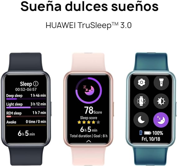  HUAWEI Watch Fit Special Edition (GPS) (Garantía en México), Pantalla AMOLED 1.64，Larga Duración de 9 dias, SMS/Whatsapp de Respuesta rápida, Banda Inteligente, Compatible con Android & iOS, Rosa.