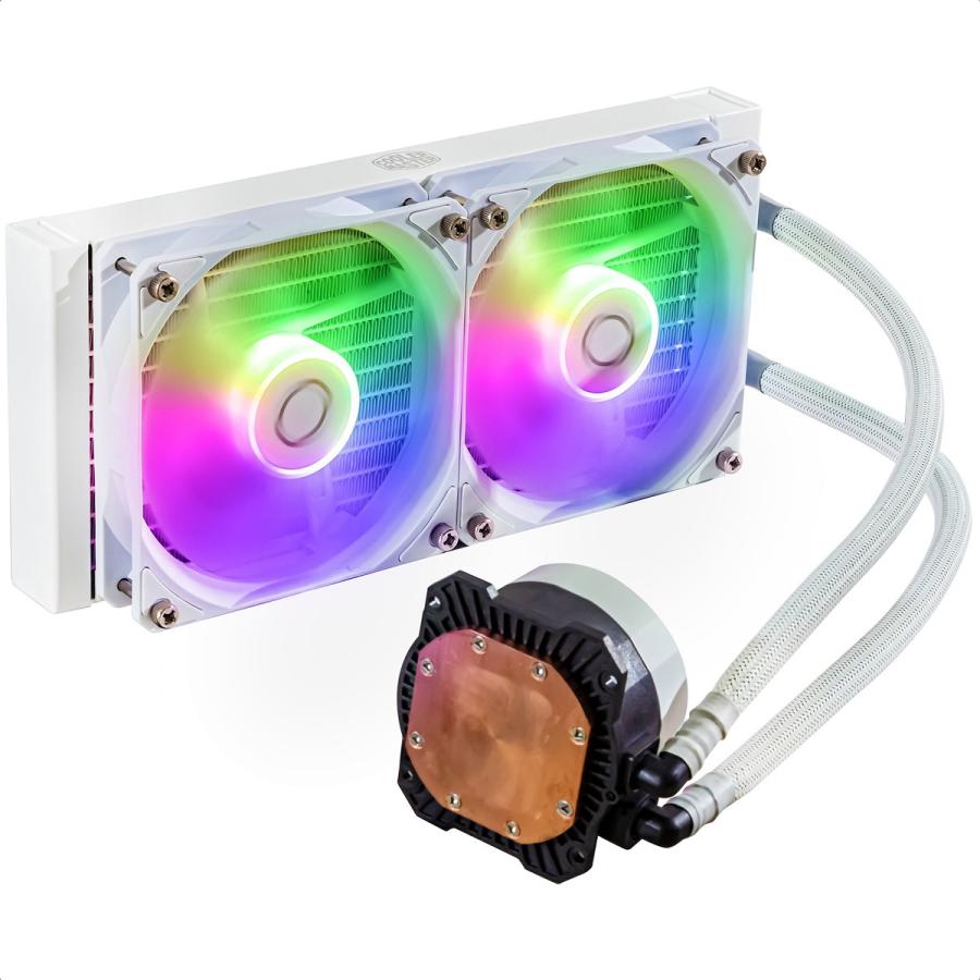 Enfriamiento Liquido Cooler Master MasterLiquid 240L Core ARGB White MLW-D24M-A18PZ-RW