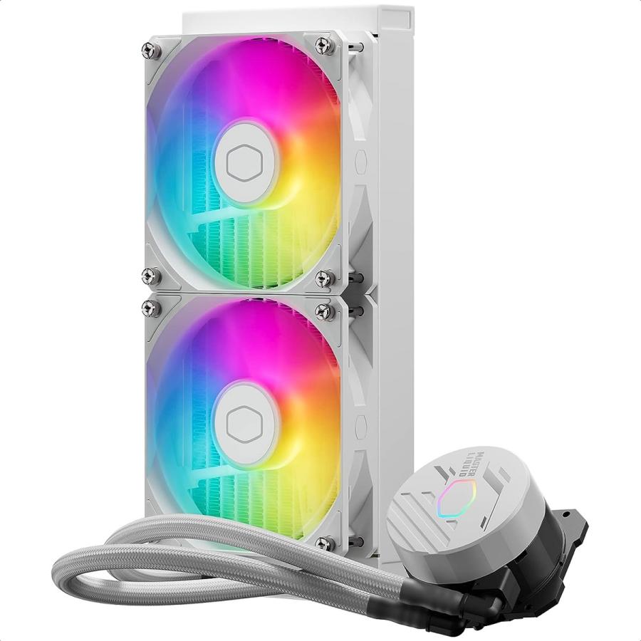 Enfriamiento Liquido Cooler Master MasterLiquid 240L Core ARGB White MLW-D24M-A18PZ-RW