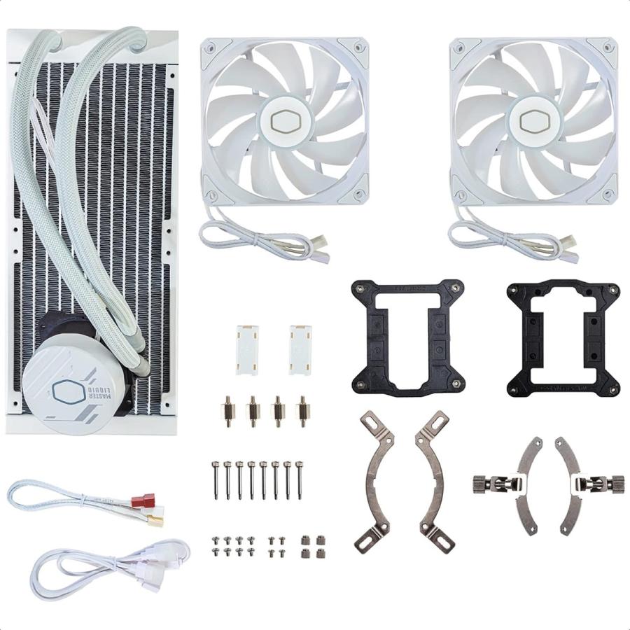 Enfriamiento Liquido Cooler Master MasterLiquid 240L Core ARGB White MLW-D24M-A18PZ-RW