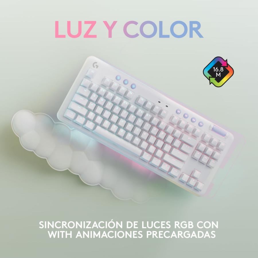 Teclado Logitech G715 TKL Mecanico RGB Inalambrico Switch GX Red Lineal Gamer USB Y Bluetooth Ingles 920-010684