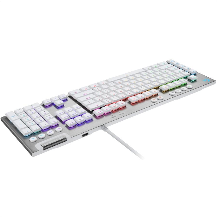 Teclado Logitech G815 Mecanico RGB Alambrico Blanco Gaming 920-011354