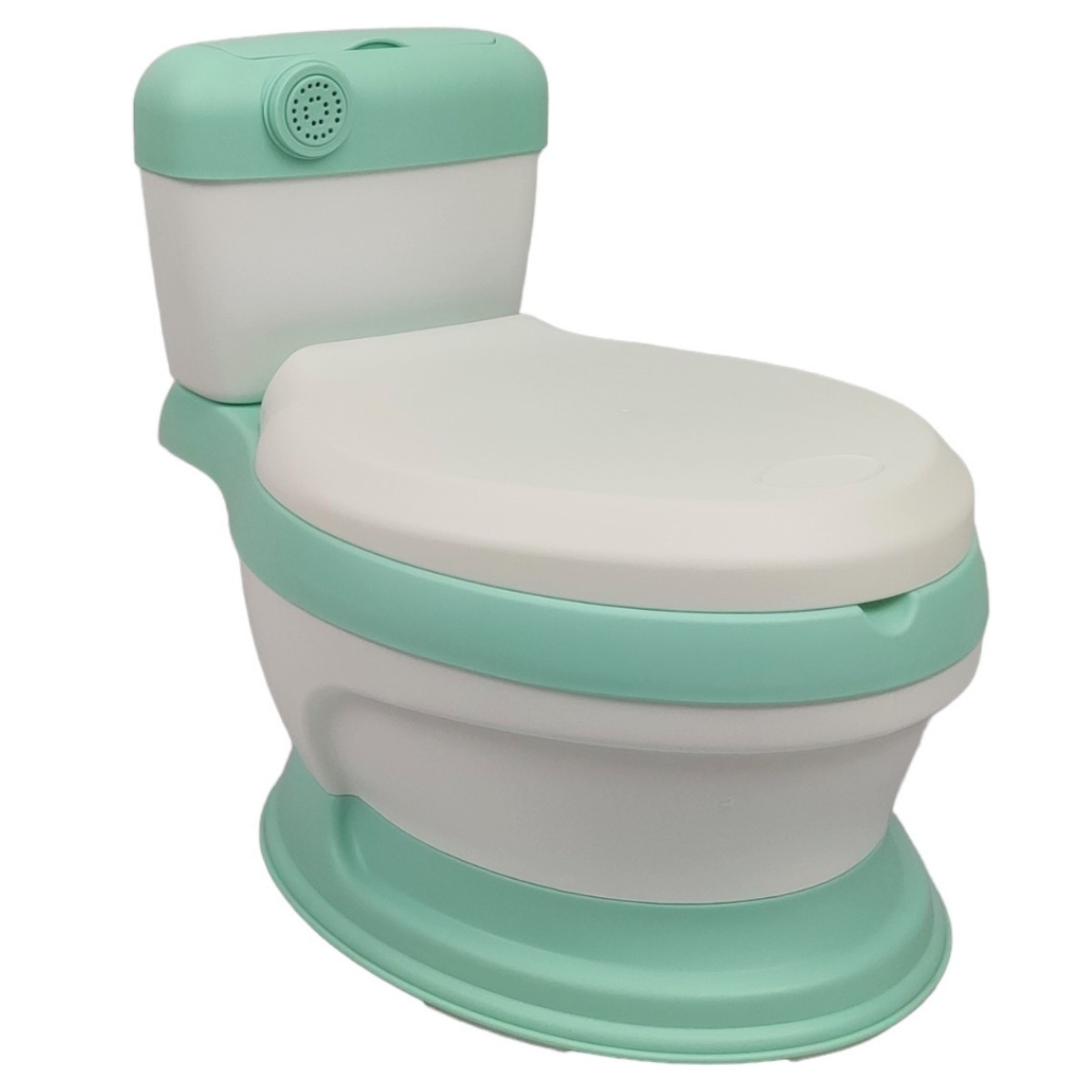 Baño entrenador Acojinado con Sonido y Antiderrapante - Verde.