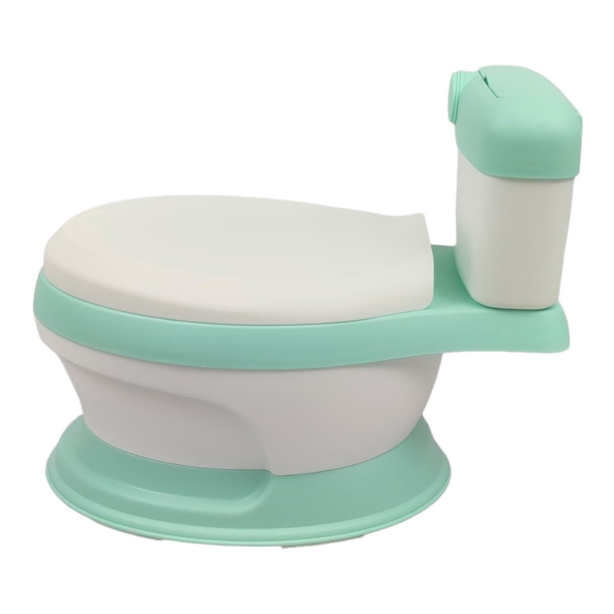 Baño entrenador Acojinado con Sonido y Antiderrapante - Verde.