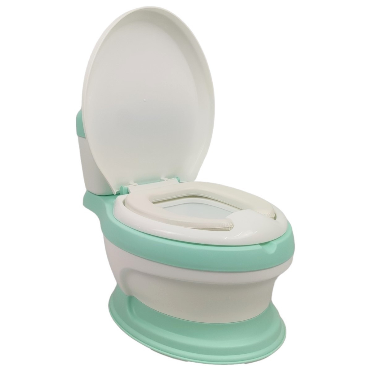 Baño entrenador Acojinado con Sonido y Antiderrapante - Verde.