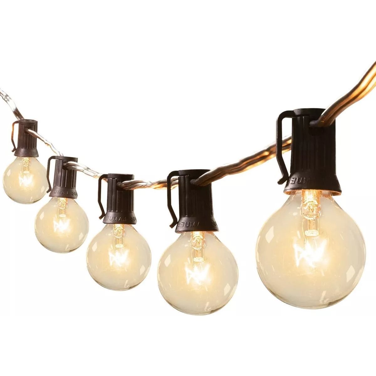 Guirnalda De Luces 25 Focos De Exterior Vintage Impermeable.