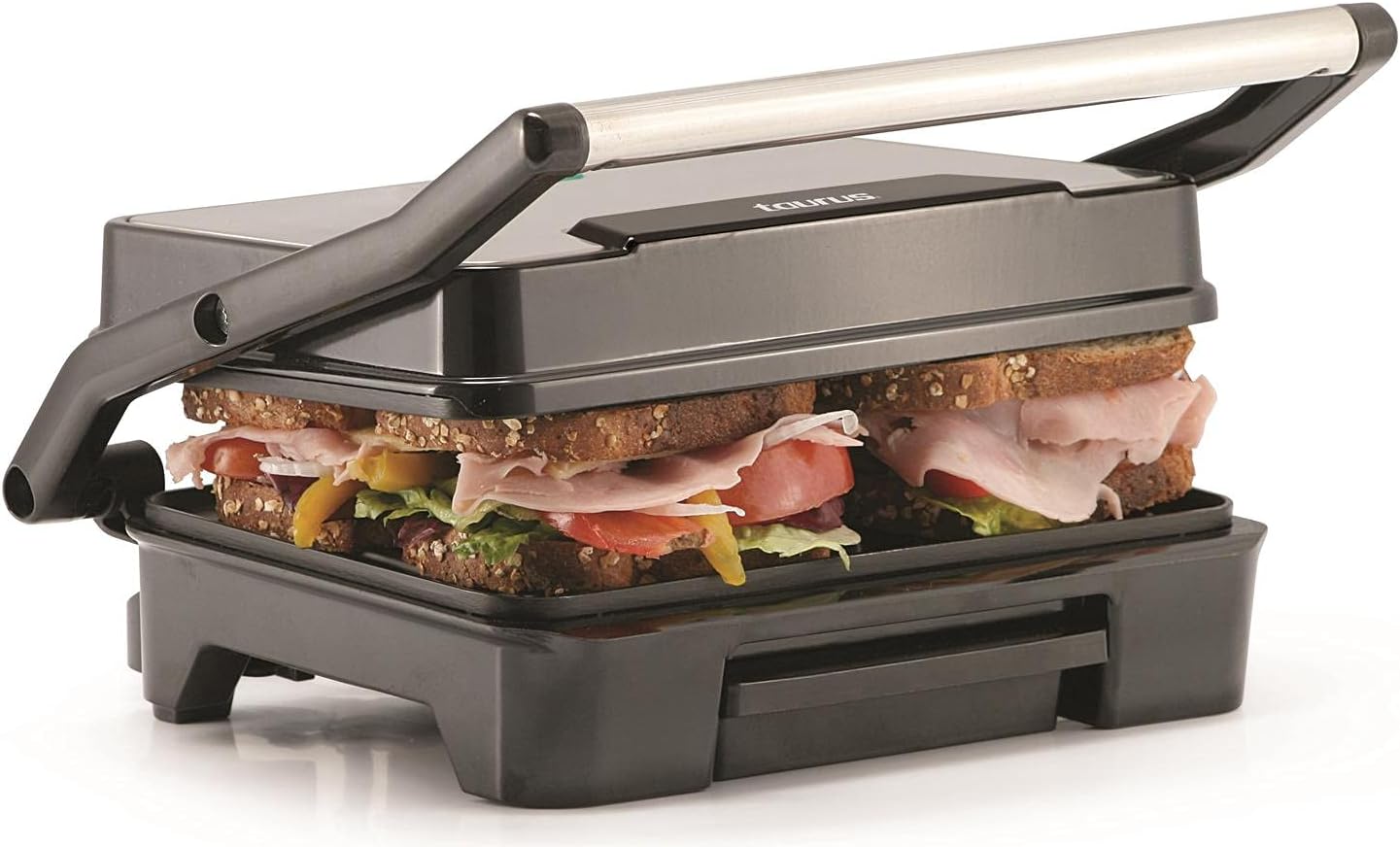 Sandwichera panini mod. tostare parrilla con recubrimiento taurus.
