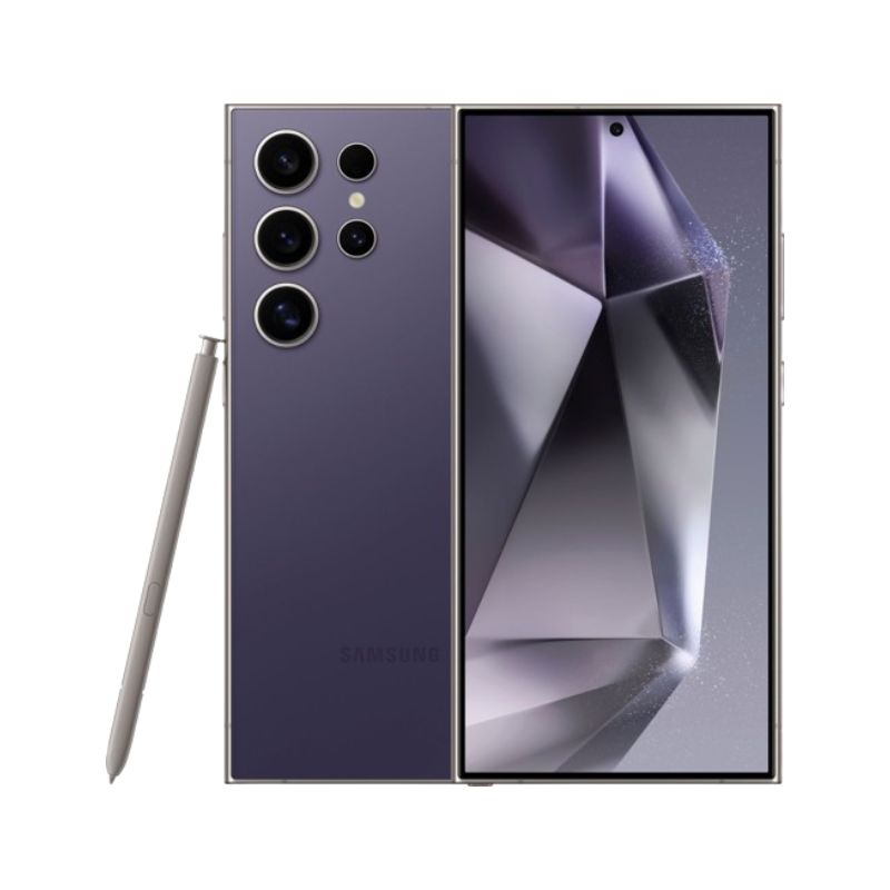 Galaxy S24 Ultra 256GB Morado Snapdragon + Audífonos Genéricos.