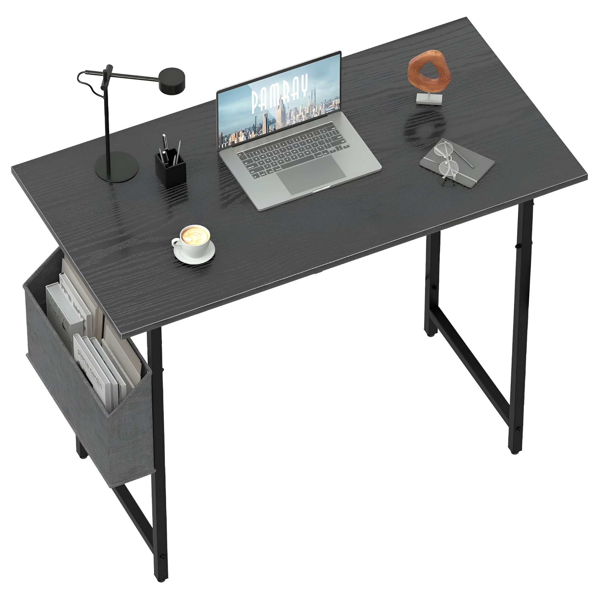 Escritorio Oficina Para Computadora Ecomlab Minimalista Tono Negro.