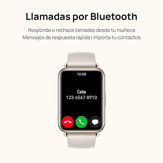HUAWEI Watch Fit 2 (GPS) (Garantía en México)- Reloj Inteligente, Pantalla AMOLED 1.74'', Bluetooth, Correa de Silicona, Compatible con Android & iOS, Negro.