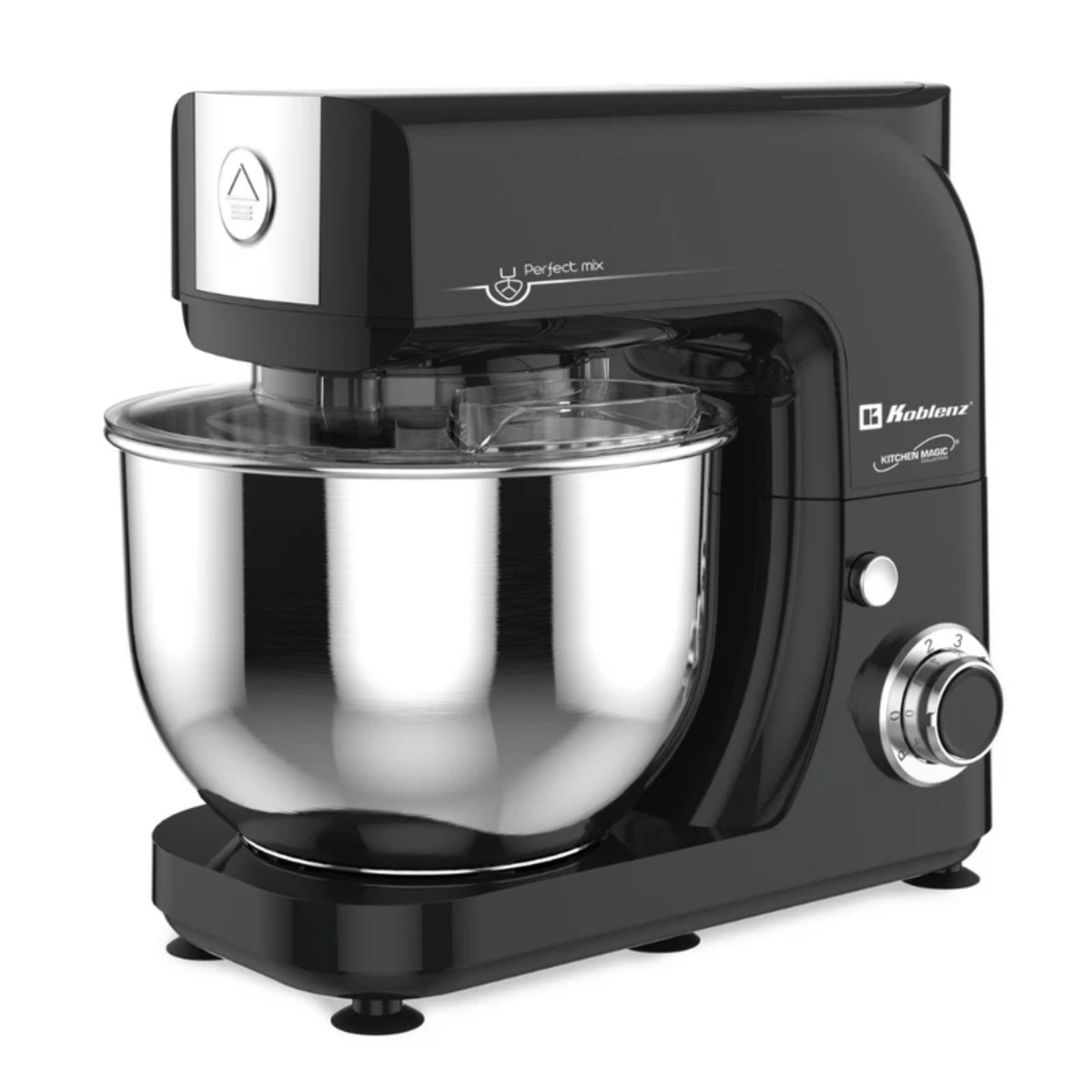 Batidora de Pedestal Koblenz BPKM-800 IN 4.8 L / 800 Watts Negro/Acero ENDY5.