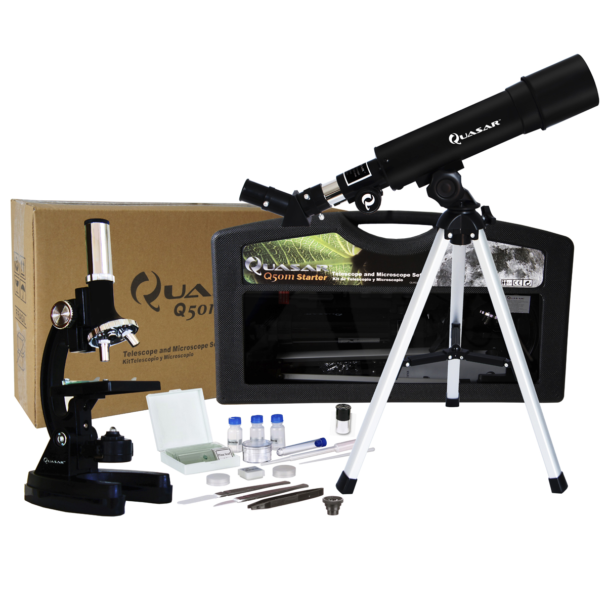 Telescopio Y Microscopio Quasar Kids Q50m.