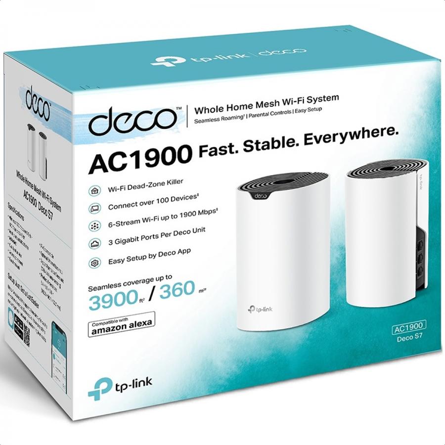 Kit Router Deco S7 Tp-Link Dual Band AC1900 Mesh 2 Pack