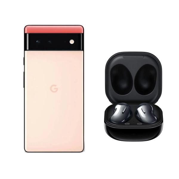 GOOGLE PIXEL 6  128GB  REACONDICIONADO ORANGE + AUDIFONOS.