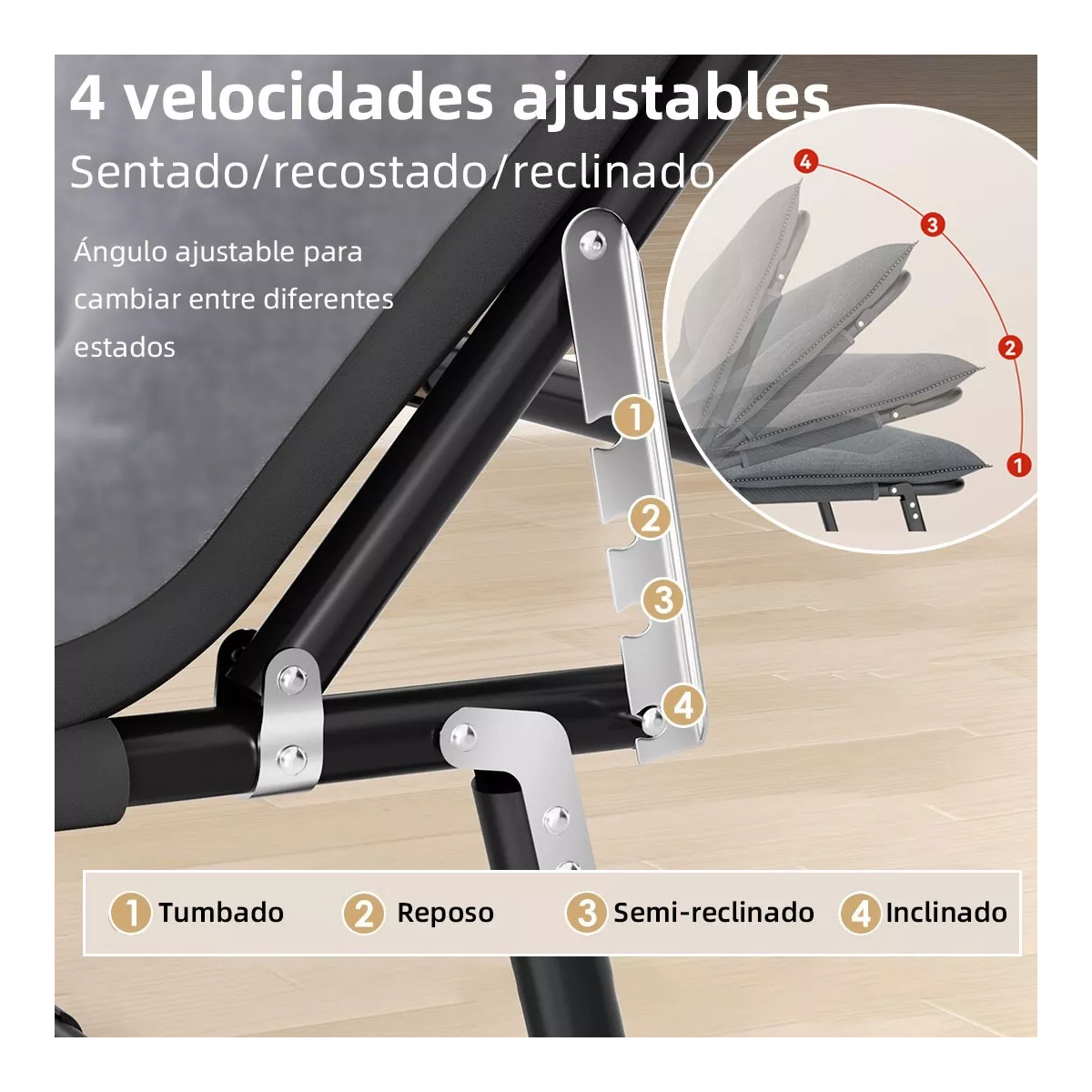 Catre Plegable Catre Acampar Campismo Portatil Negro.