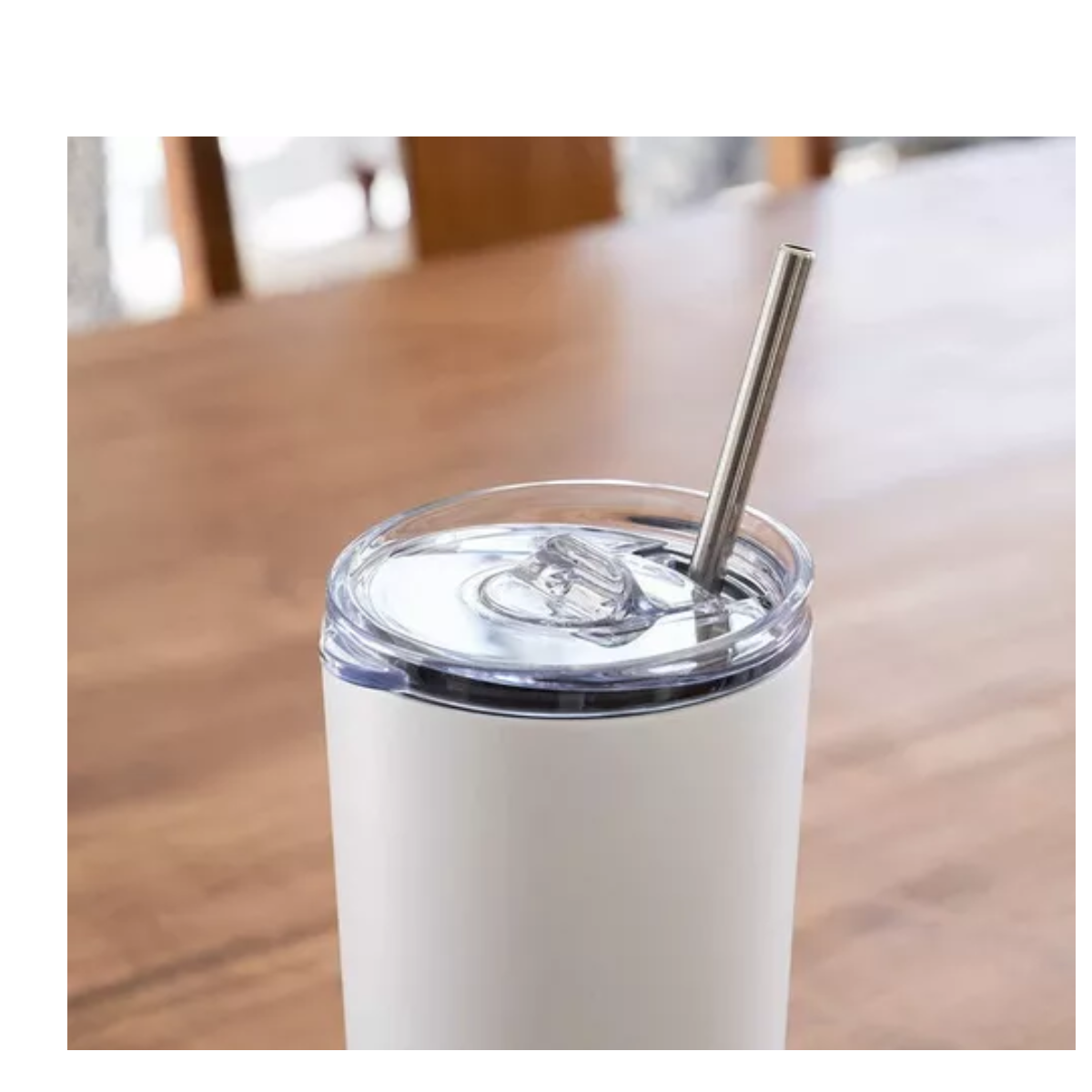 Vaso Térmico 20oz De Acero Inoxidable Con Calor/frí Color Blanco.
