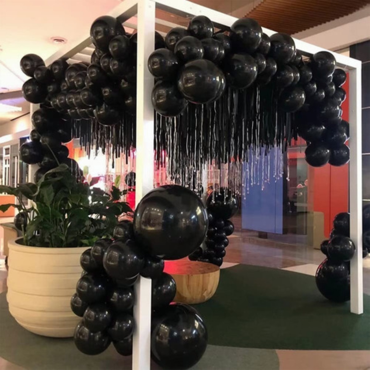 Pack De 100 Globos De Látex Negros 