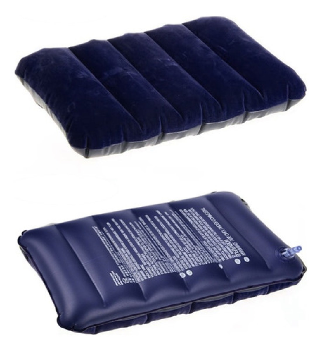 Almohada De Campamento Inflable Viajes Ergonómicos 2 pcs, Azul