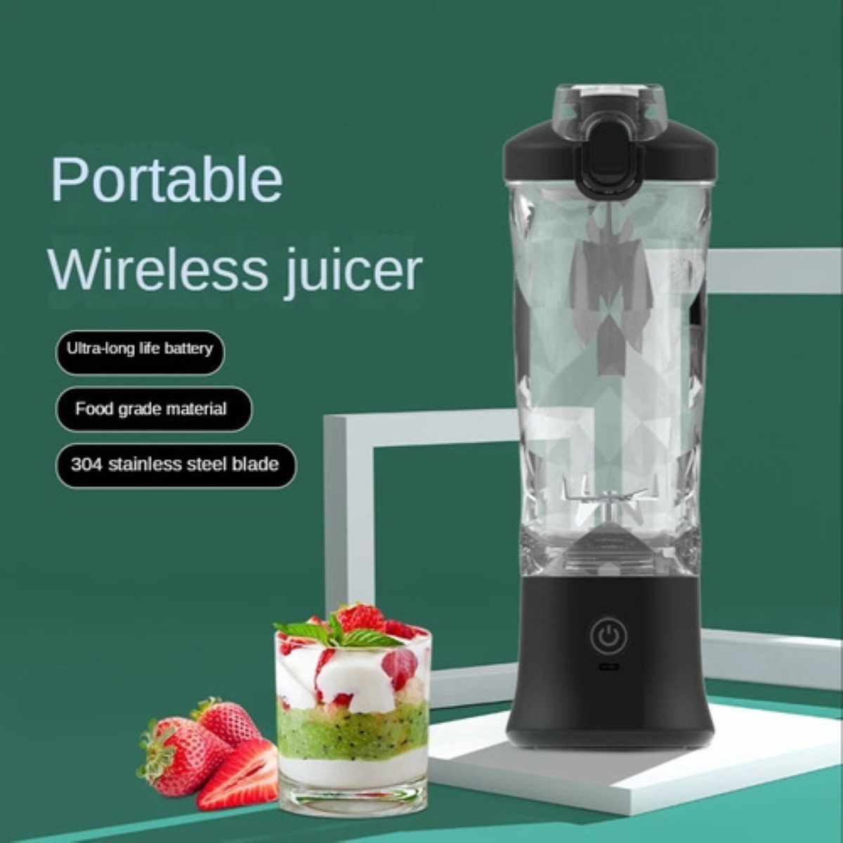 Licuadora Mini Portátil A9 Exprimidor Recargable, Color