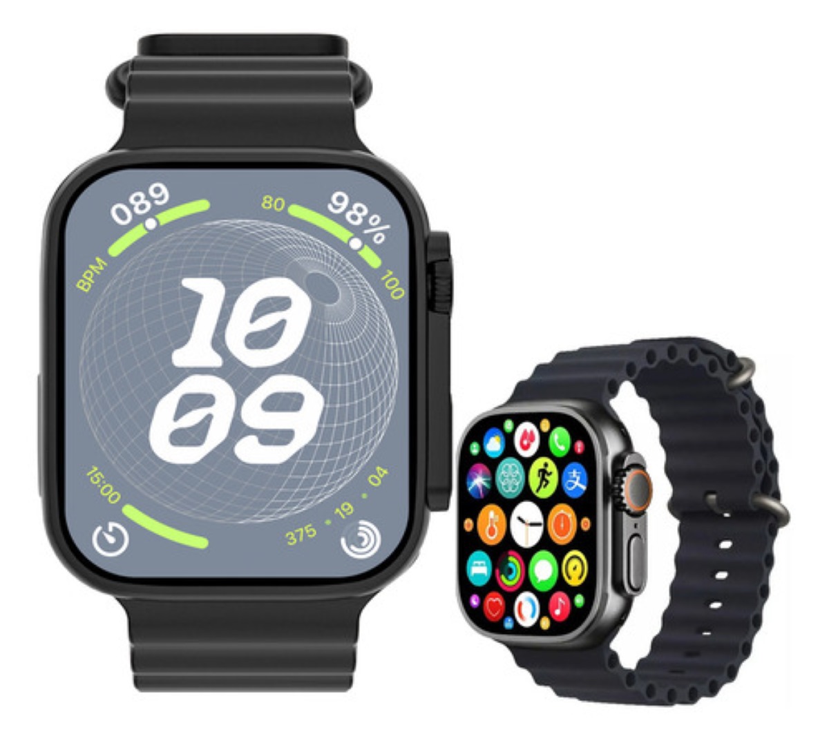 Reloj inteligente Smartwatch Función De Doble Toque, Negro