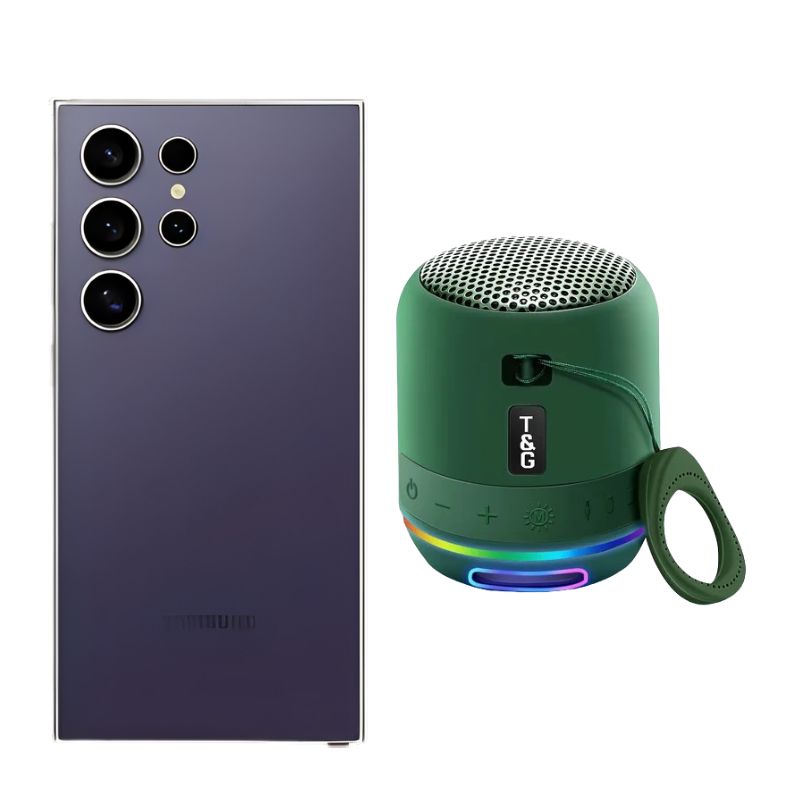 Galaxy S24 Ultra 256GB Morado Snapdragon + Mini Bocina.