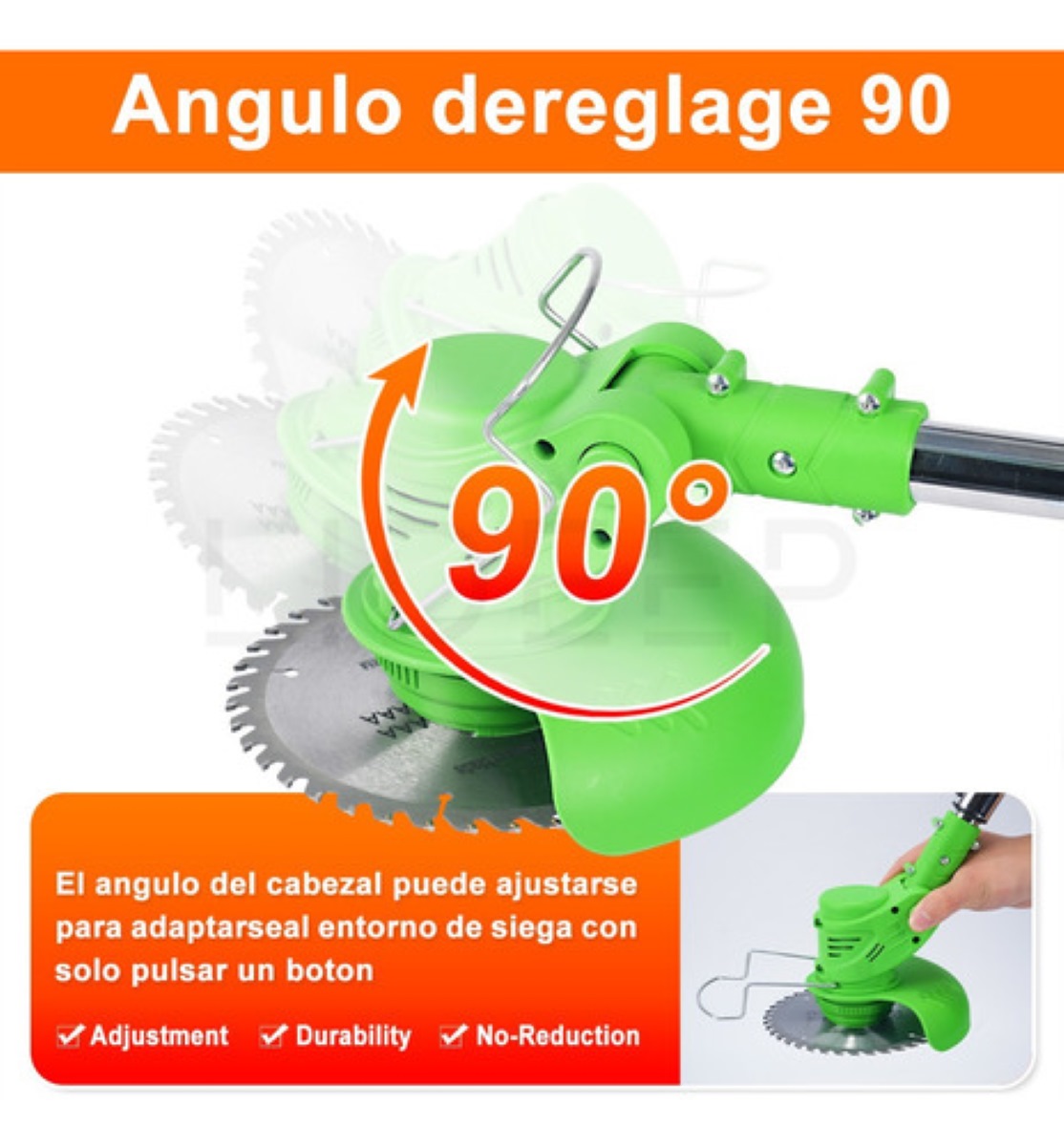 Podadoras Electrica Inalámbrica Desbrozadora Portátil Pasto Verde .