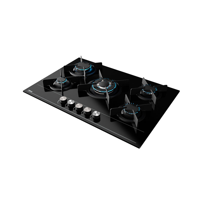 Combo Teka Pack Duetto Crystal 75 Campana y Parrilla Color Negro.