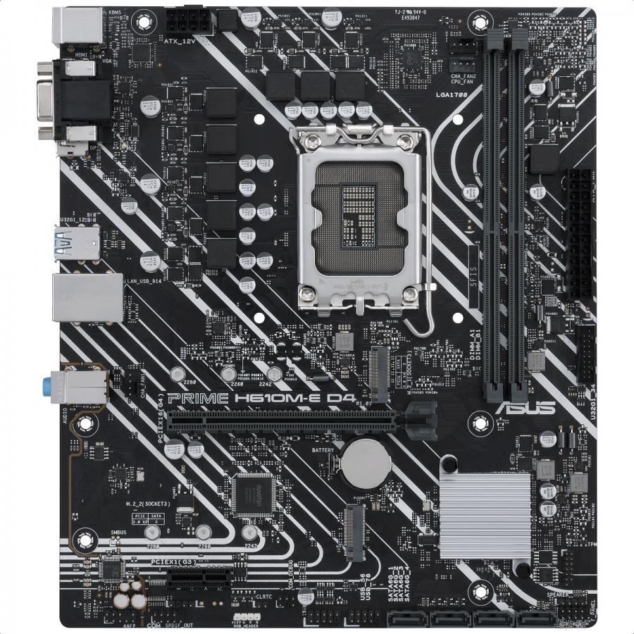 Tarjeta Madre ASUS PRIME H610M-K D4 DDR4 PCI-E USB3 Socket 1700