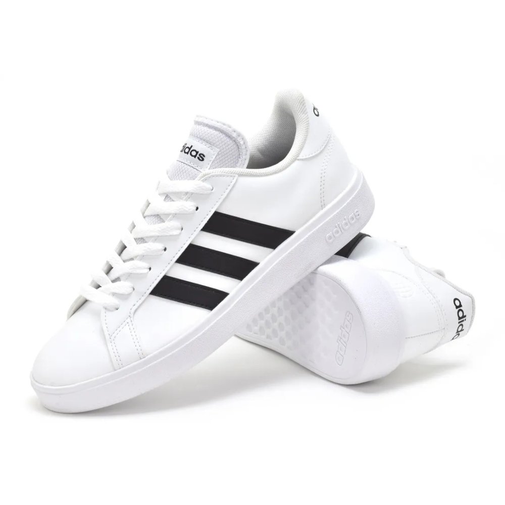 Tenis casual Adidas Grand Court Base Blanco-Hombre GW9250.