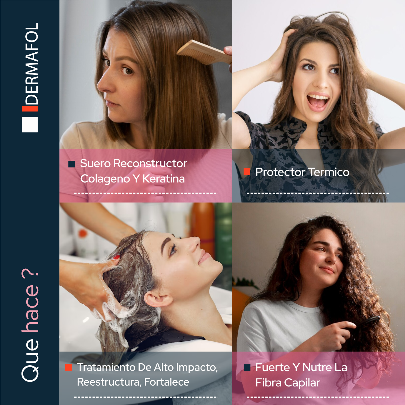 Keratina Colágeno Para Cabello Dermafol Tratamiento Capilar.