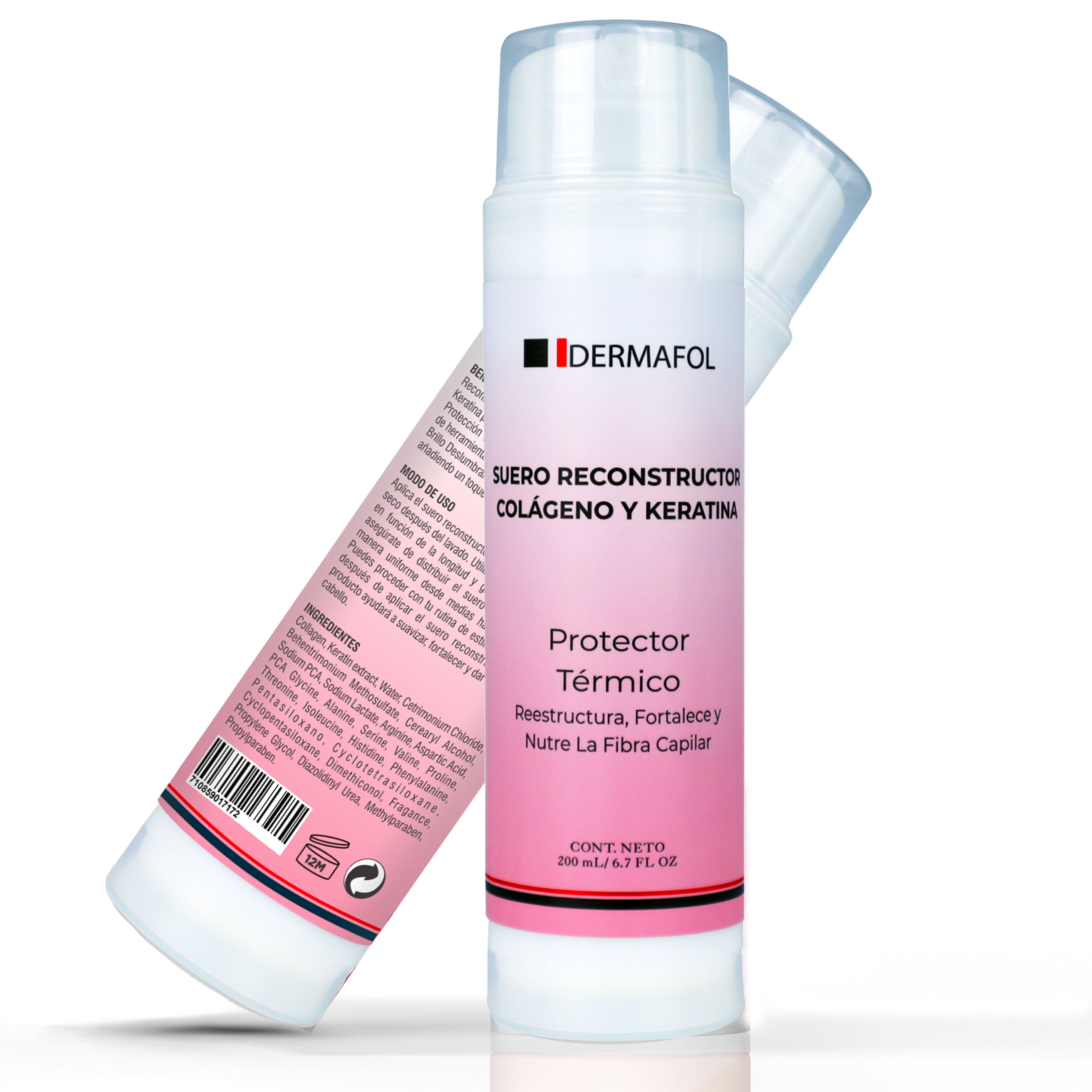 Keratina Colágeno Para Cabello Dermafol Tratamiento Capilar.