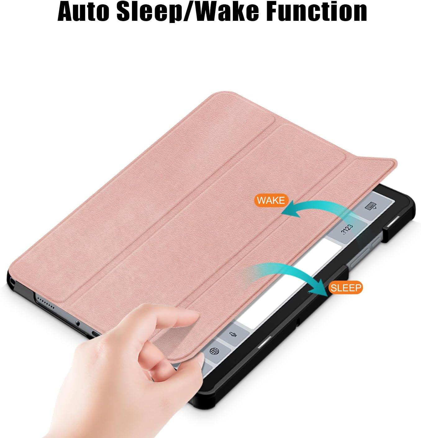 Funda Para Tablet Samsung Galaxy Tab A9 Plus de 11" (SM-X210/ SM-X216/SM-X218) Rose Gold