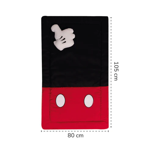 Juego de edredón mini cuna Mickey Mouse. Edredón, sabana y cojín..
