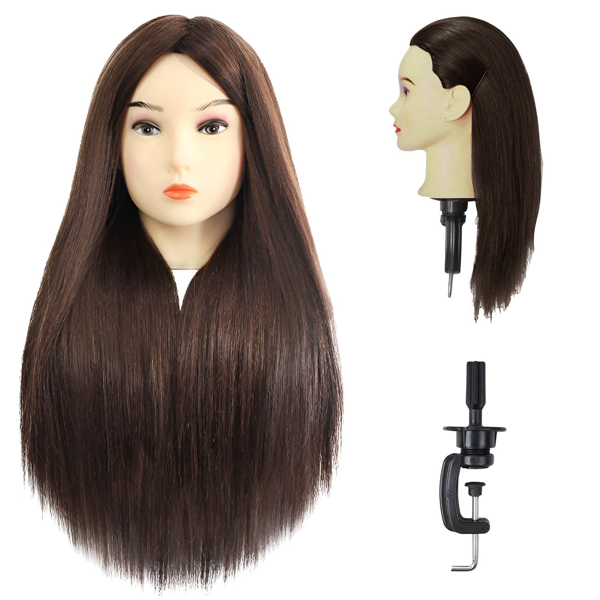 Cabeza Para Peinar Cabezote Ecomlab Cabello Natural 75%.