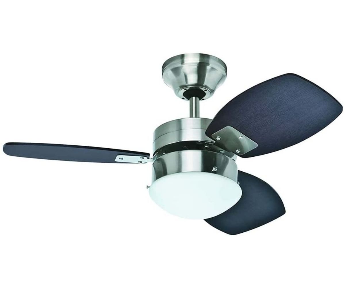 Ventilador de techo 30" 3 aspas c/luz sprite marca hunter.