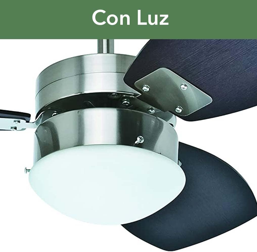 Ventilador de techo 30" 3 aspas c/luz sprite marca hunter.