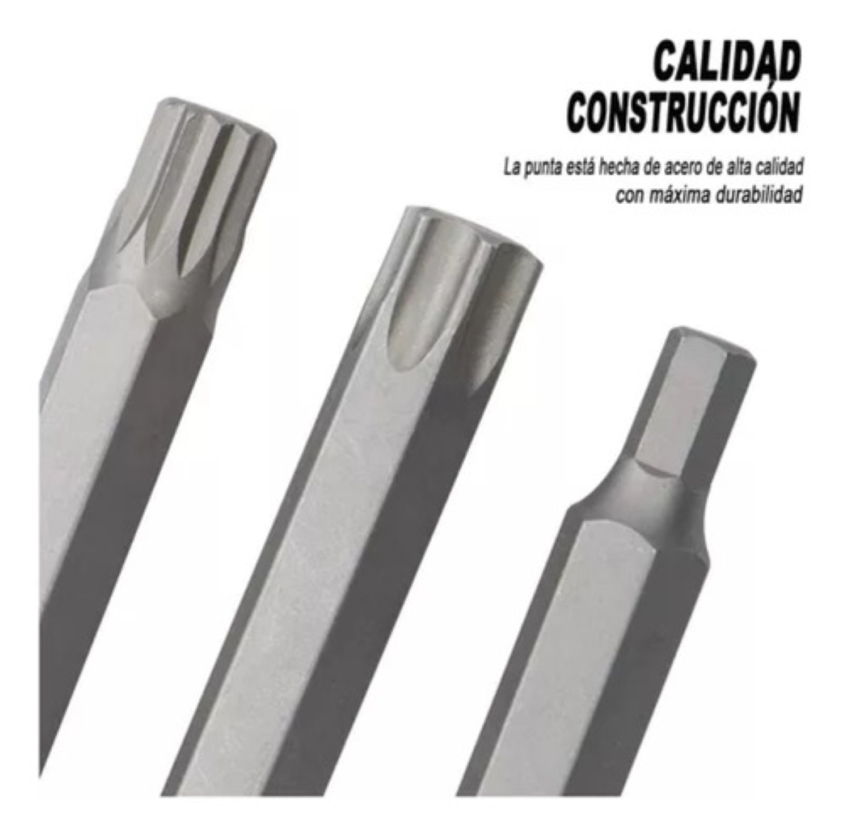 Kit Puntas Bristol Torx Hexagonales Con Adaptador 40 Piezas