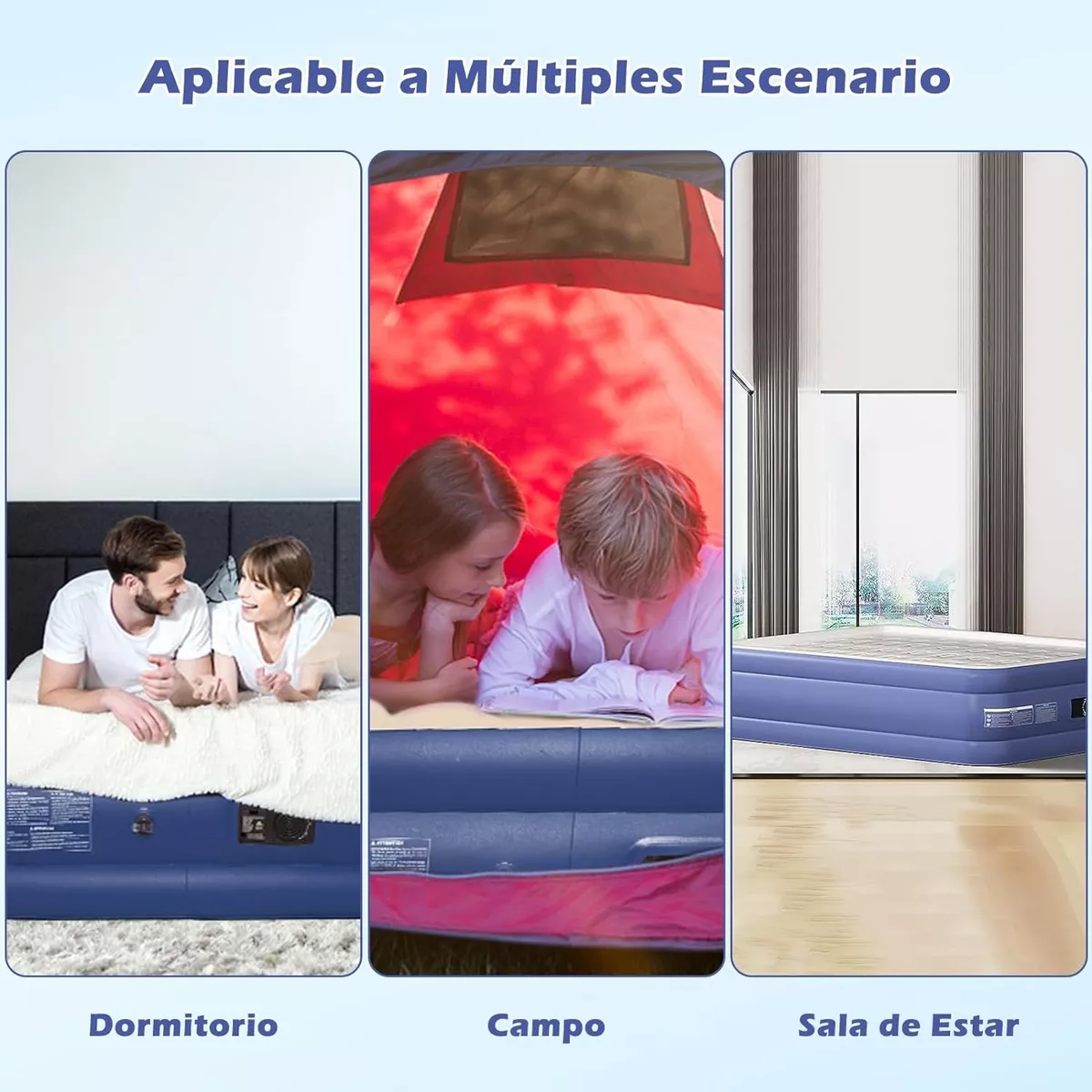 Colchón Inflable Queen Con Bomba Eléctrica.