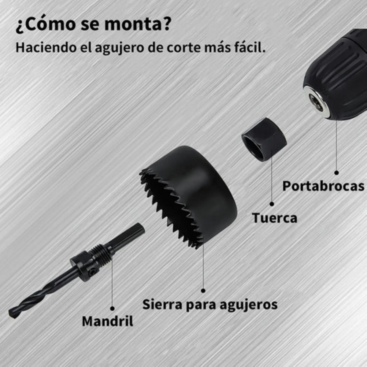 Juego De Brocas Multiuso Con Caja De Herramientas 111 Pzs.