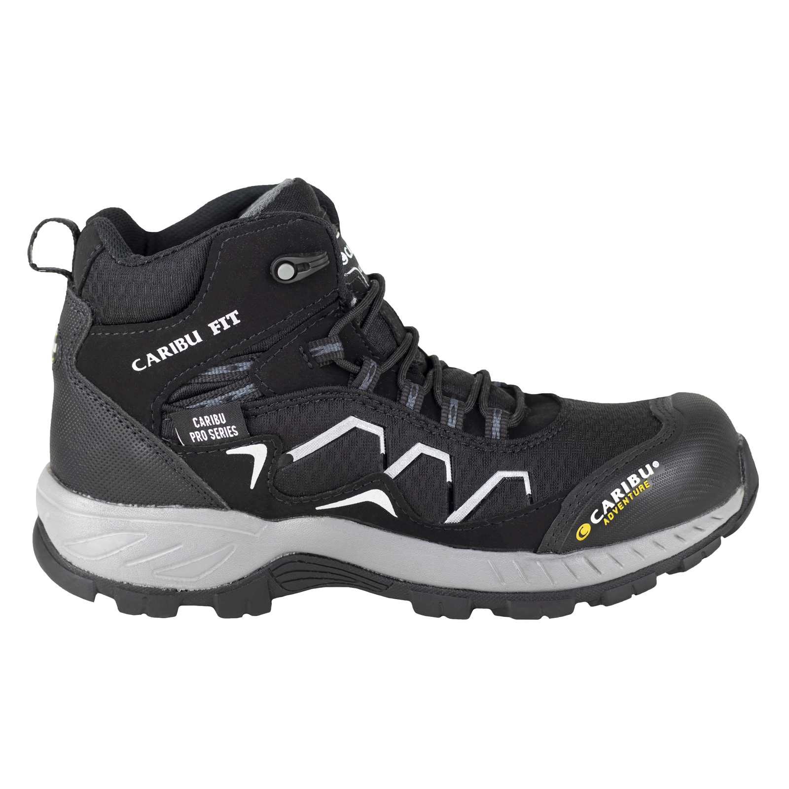 Botas Hombre Outdoor Tipo Senderismo Sintet Caribu 324 Negro.