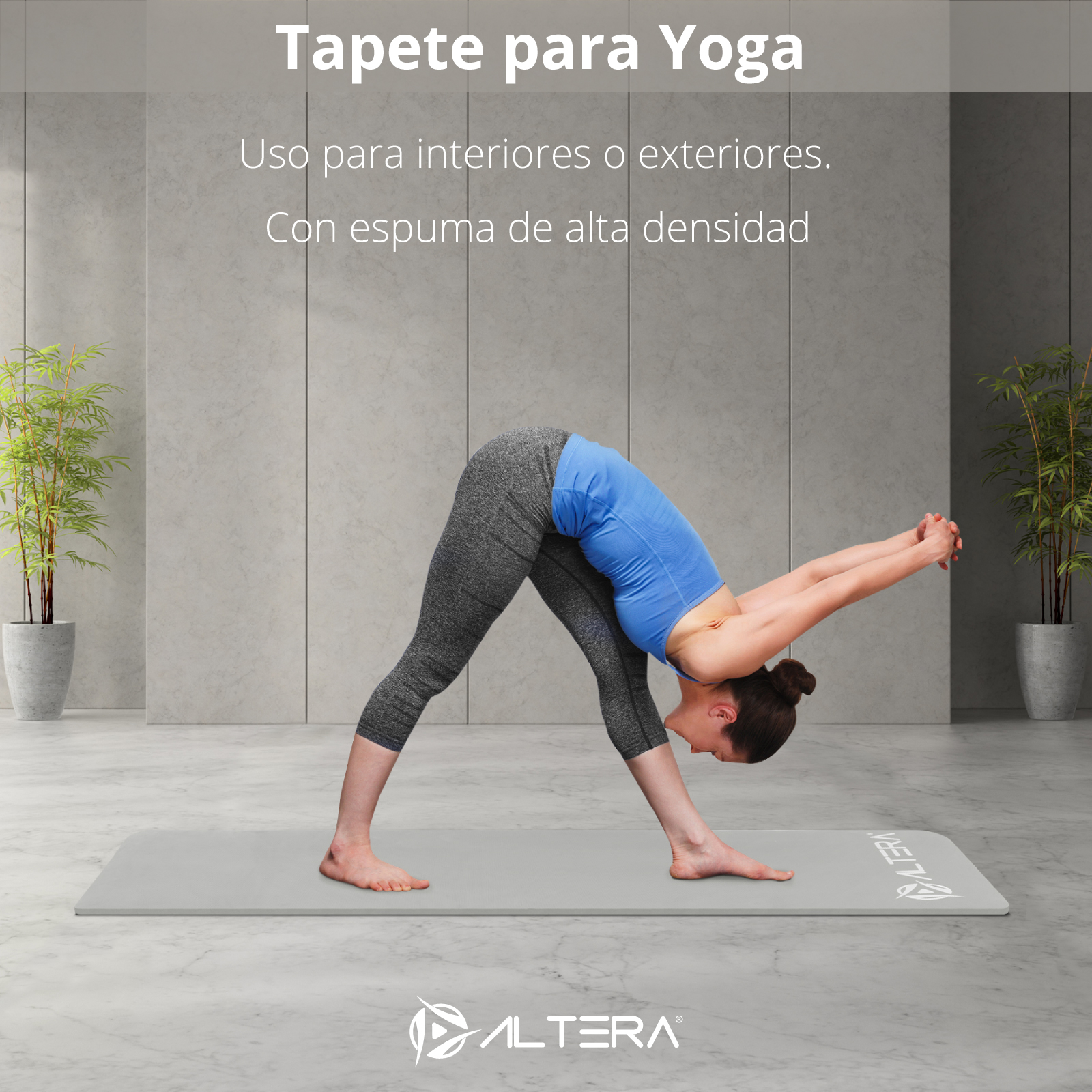 Altera Tapete de Yoga Grueso para Ejercicio Fitness Gym 1.4 cm de Grosor.
