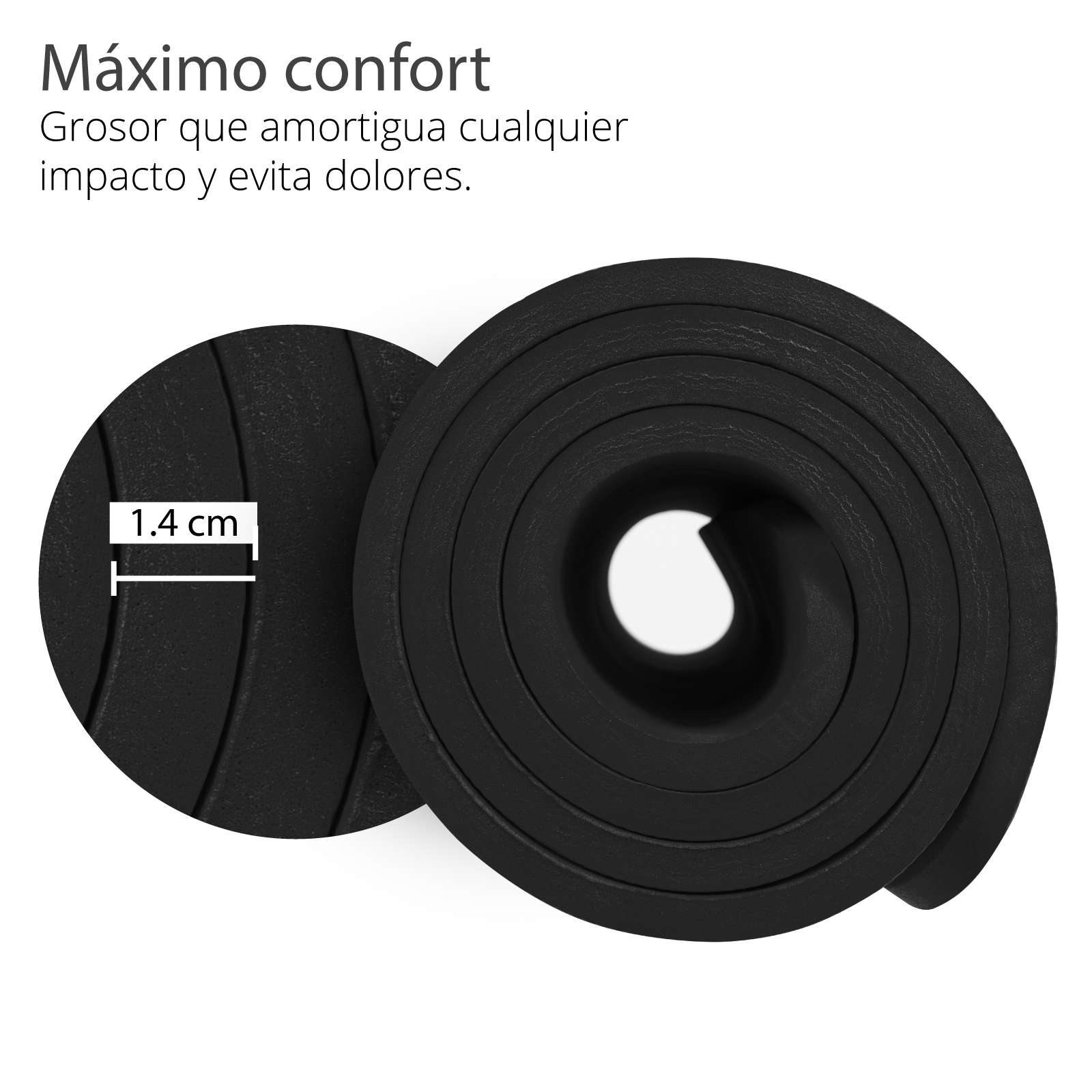 Altera Tapete de Yoga Grueso para Ejercicio Fitness Gym 1.4 cm de Grosor.
